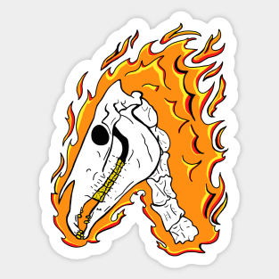 Nightmare Skull Sticker